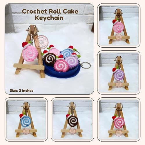 Roll Cake Keychain ₱45